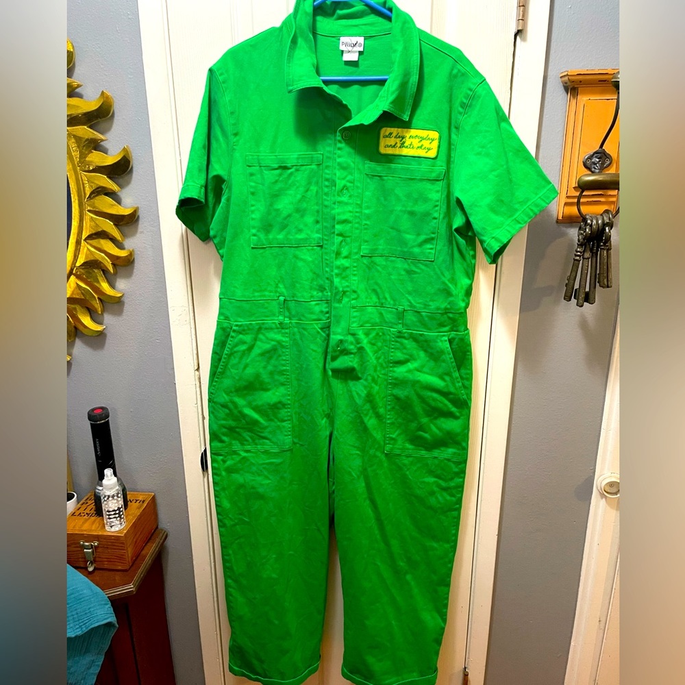 Target Bright Green Short-Sleeve Jumpsuit